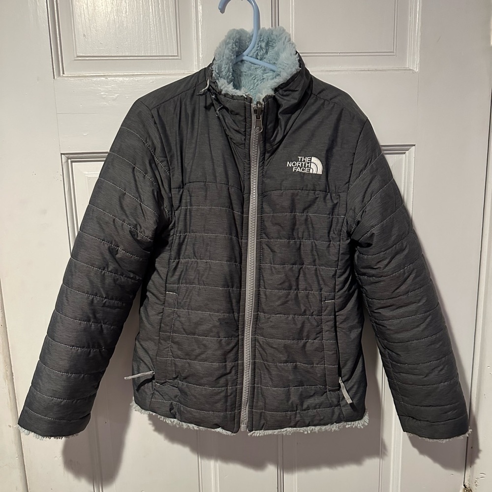 Girls northface reversible jacket